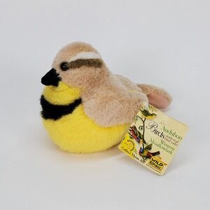 Wild Republic Audubon Birds Western Meadowlark Plush Sound Toy 77794 Series 2